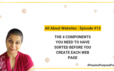 The 4 components you need to have sorted BEFORE you create each web page